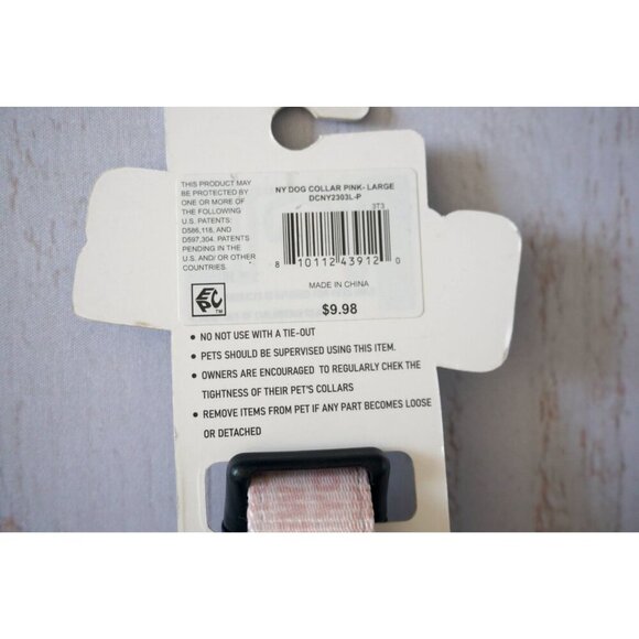 Robin Ruth NY Dog Collar Pink - Size L, NWT - Picture 6 of 6